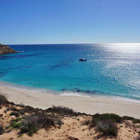 a sandy beach next to the ocean